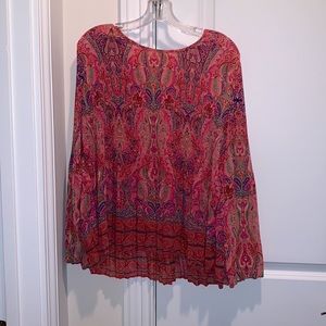 Long sleeve patterned top by Rose and Olive
